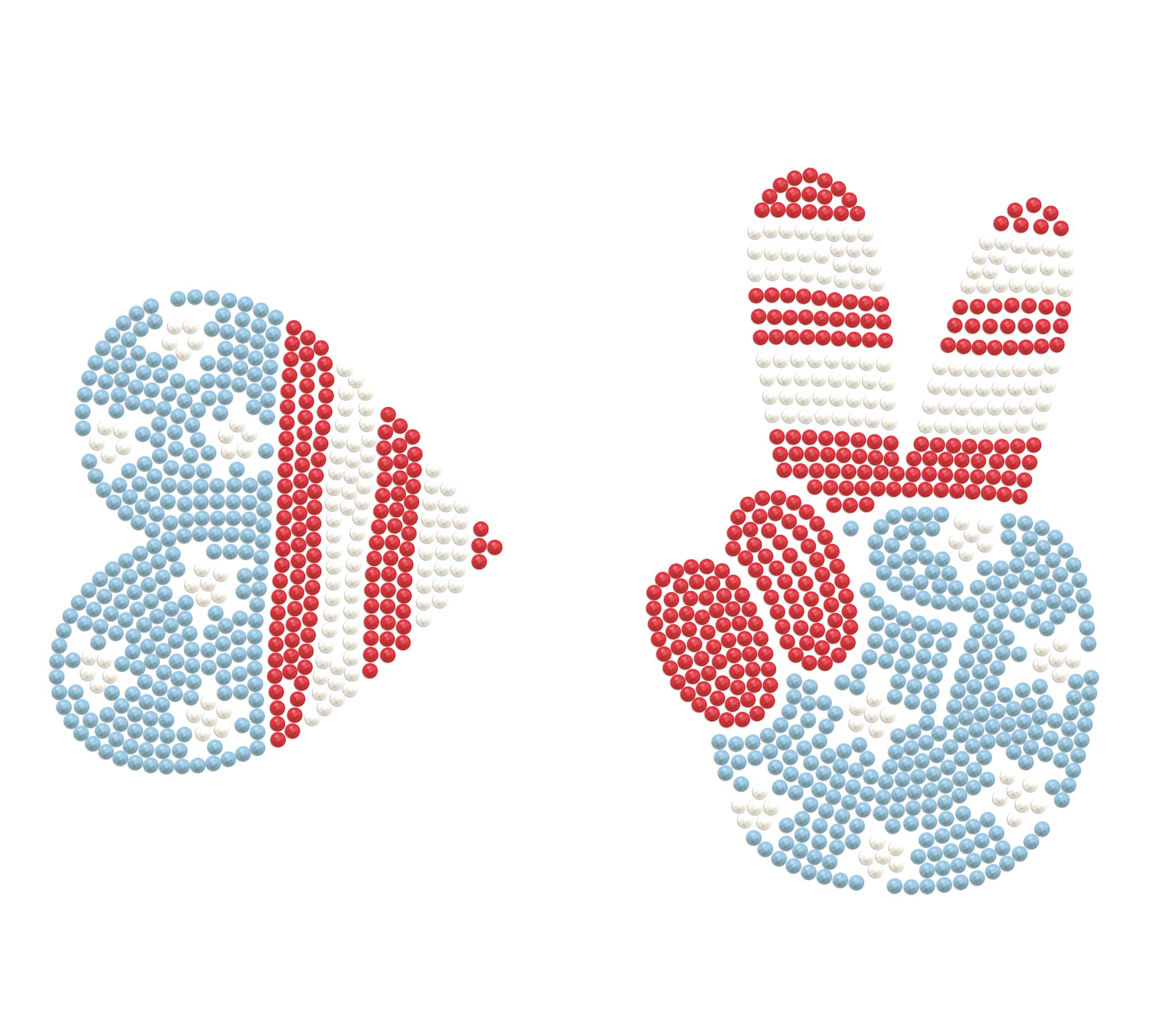 Diamond Dotz® Red, White & Blue Groovy USA Iron-On 'n' Dot Kit